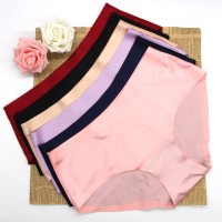 Plus size seamless mid-waist women's comfortable underwear 90 kg -260 kg fat MM can be worn