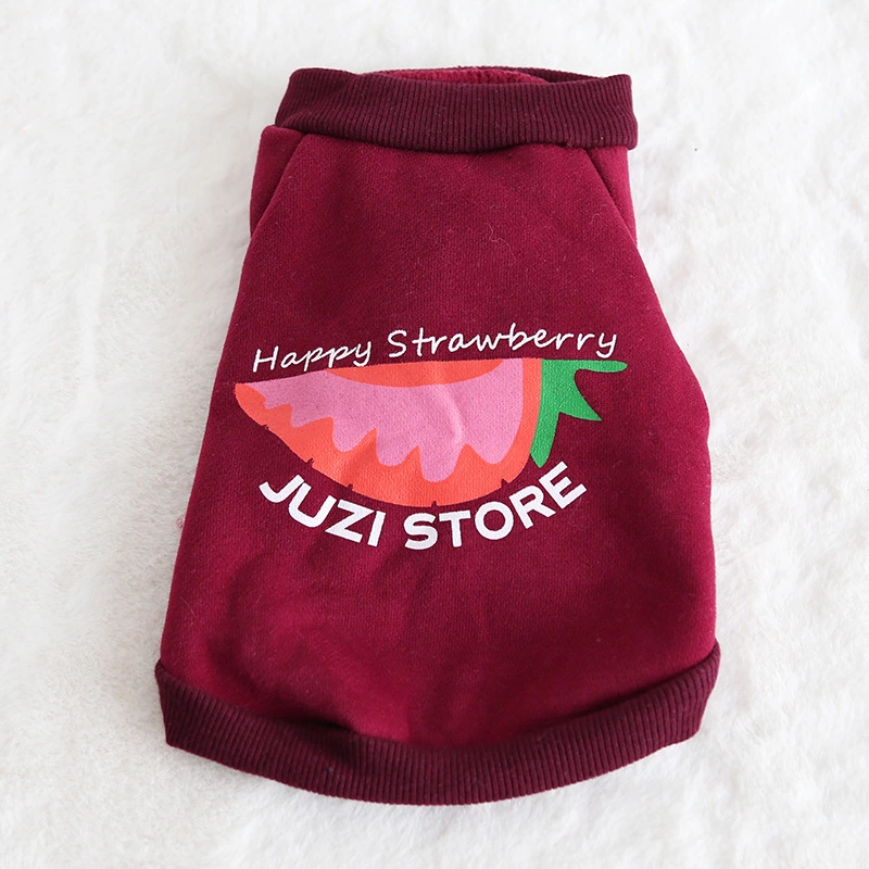 Petstyle autumn and winter new fruit multicolor sweater pet clothes dog clothing