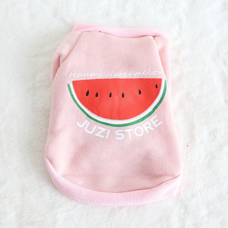 Petstyle autumn and winter new fruit multicolor sweater pet clothes dog clothing