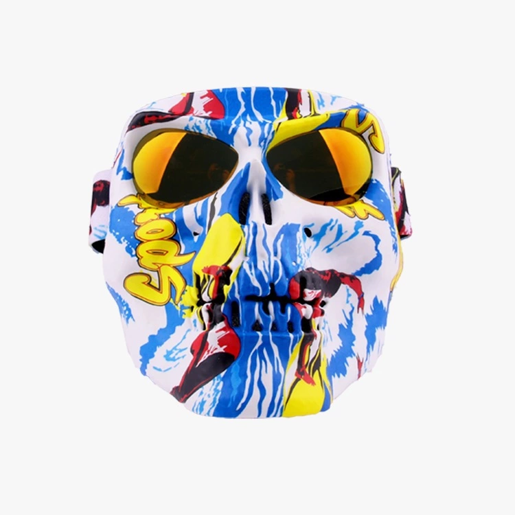 New motorcycle off-road goggles skull personality locomotive goggles mask windproof goggles riding sports mirror
