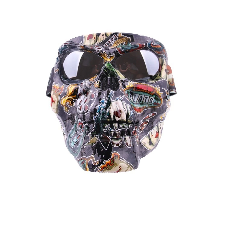 New motorcycle off-road goggles skull personality locomotive goggles mask windproof goggles riding sports mirror
