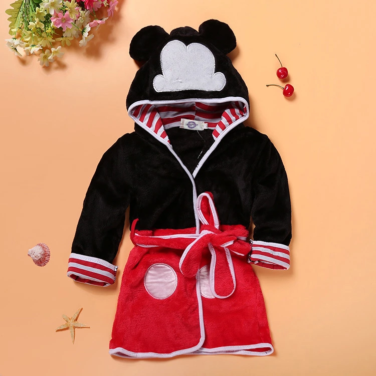 Boys and girls bathrobes children's cartoon bathrobes multicolor home robe