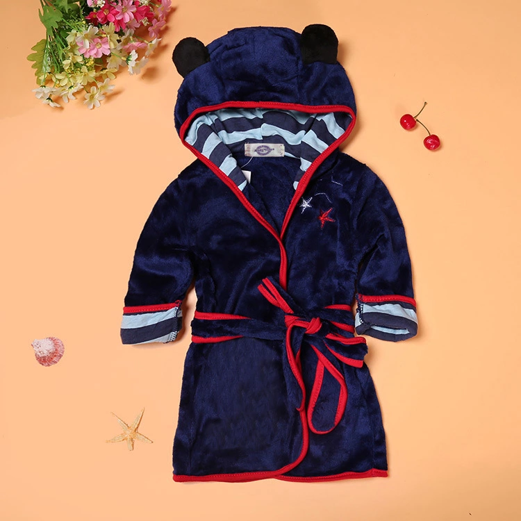 Boys and girls bathrobes children's cartoon bathrobes multicolor home robe