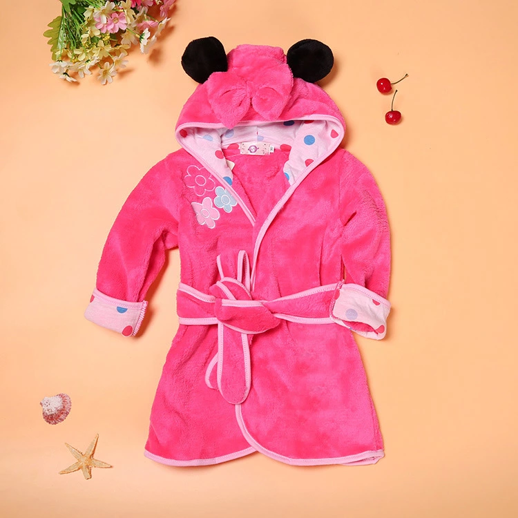 Boys and girls bathrobes children's cartoon bathrobes multicolor home robe