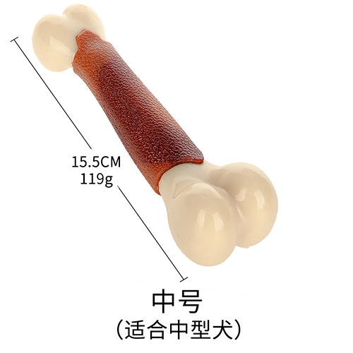 hoopet size head nylon bone solid color coated pet dog toy molar toy training interactive toy