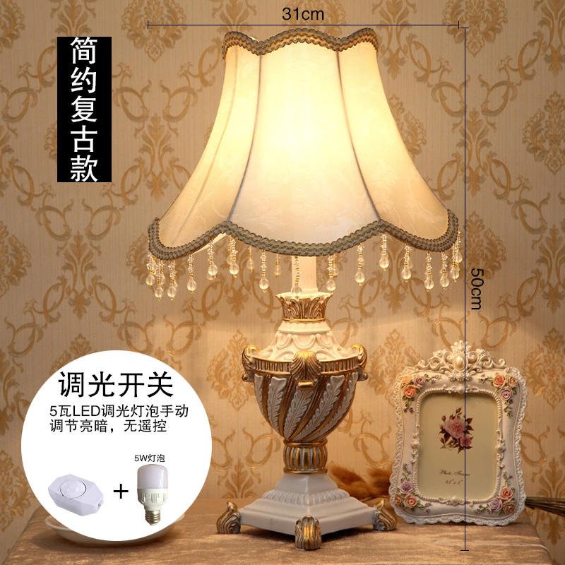 European style bedroom bedside lamp creative fashion modern decoration wedding room night lamp pastoral wedding palace table lamp
