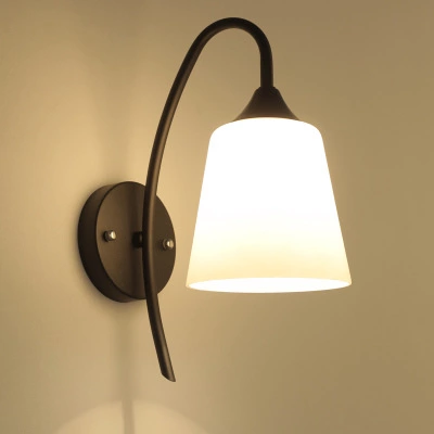 Bedside wall lamp American bedroom lamp wrought iron lamp retro hotel wall lamp room corridor porch aisle lamps