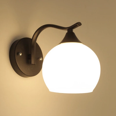 Bedside wall lamp American bedroom lamp wrought iron lamp retro hotel wall lamp room corridor porch aisle lamps