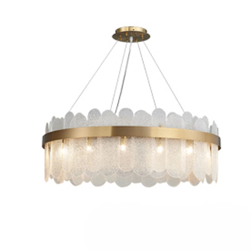 New post-modern minimalist creative living room chandelier light luxury designer glass bedroom den model room chandelier