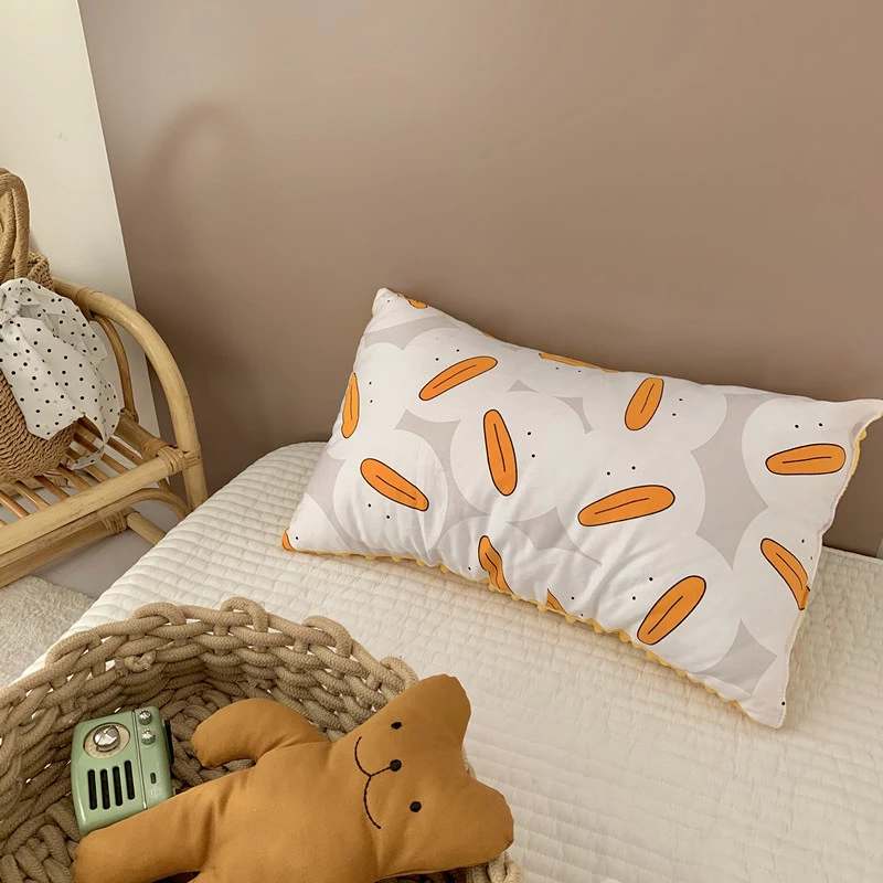 Kindergarten pillow core cotton cartoon cute beanie pillow pure cotton child baby pillow