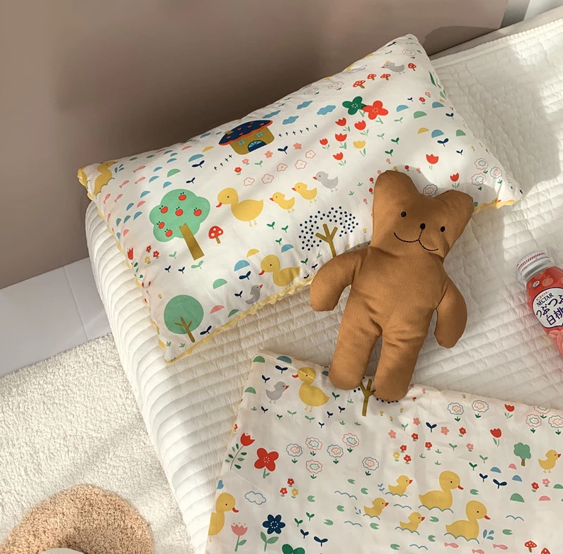 Kindergarten pillow core cotton cartoon cute beanie pillow pure cotton child baby pillow