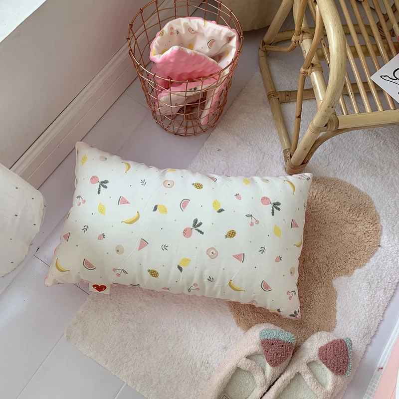 Kindergarten pillow core cotton cartoon cute beanie pillow pure cotton child baby pillow