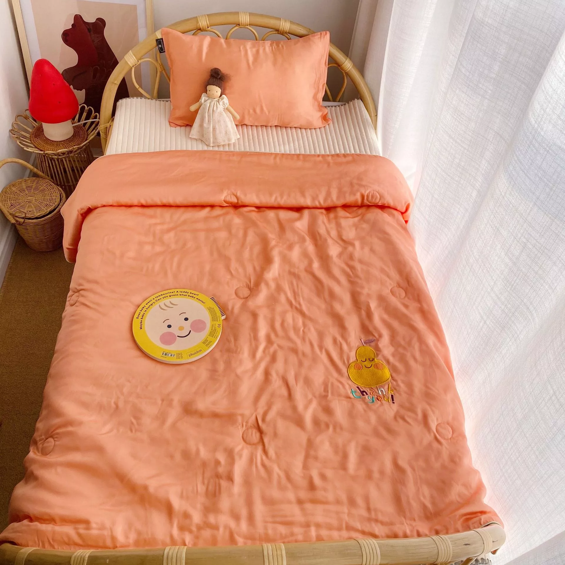 Cartoon 60 Tencel Single Ice Silk Summer Quilt Comfortable Breathable Cool Summer Air Conditioner Quilt for Children