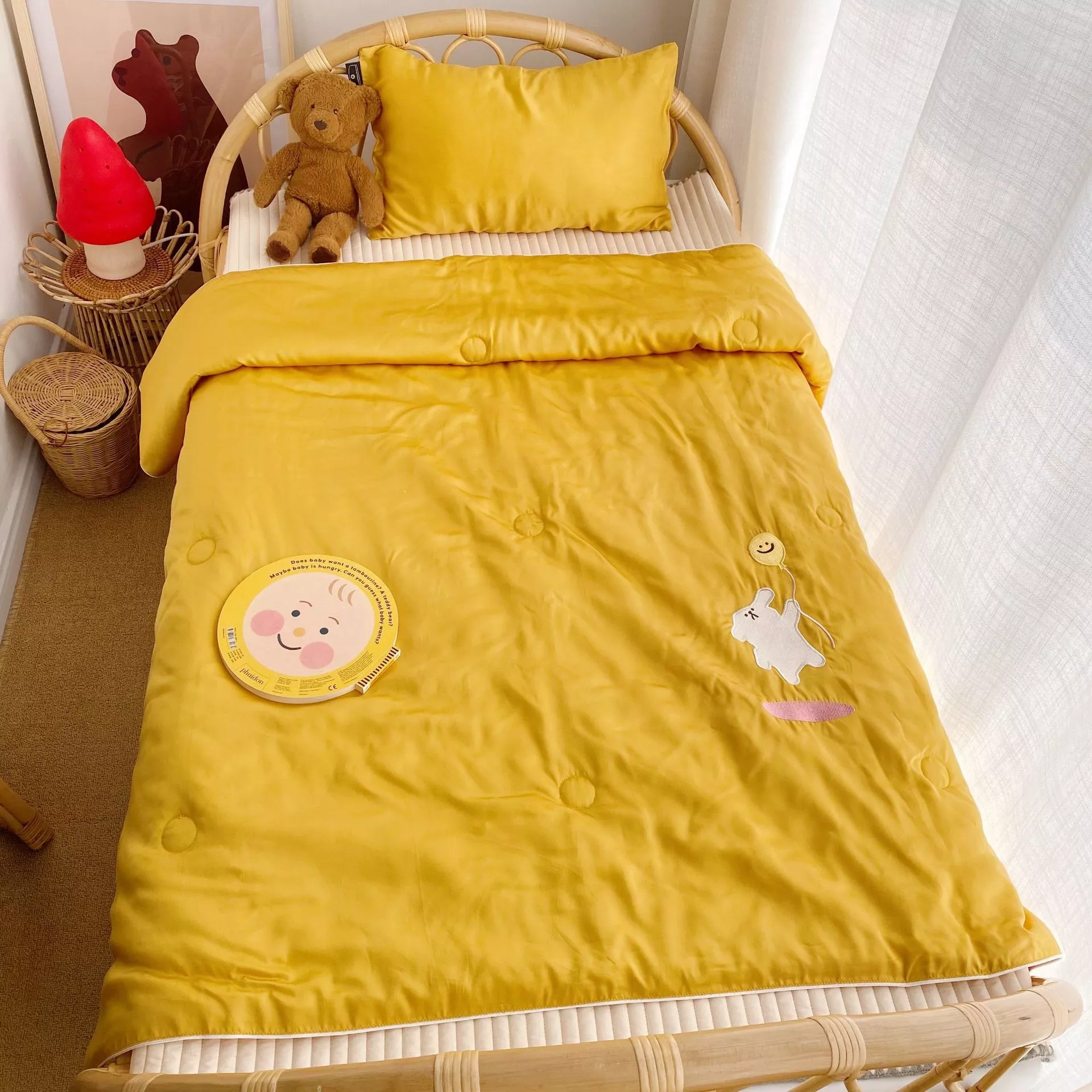 Cartoon 60 Tencel Single Ice Silk Summer Quilt Comfortable Breathable Cool Summer Air Conditioner Quilt for Children