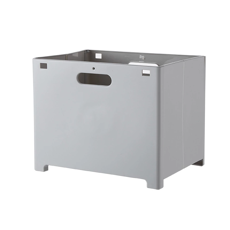 T punch-free foldable dirty clothes basket household bathroom wall-mounted storage basket wall-mounted dirty clothes Lou self-adhesive storage basket