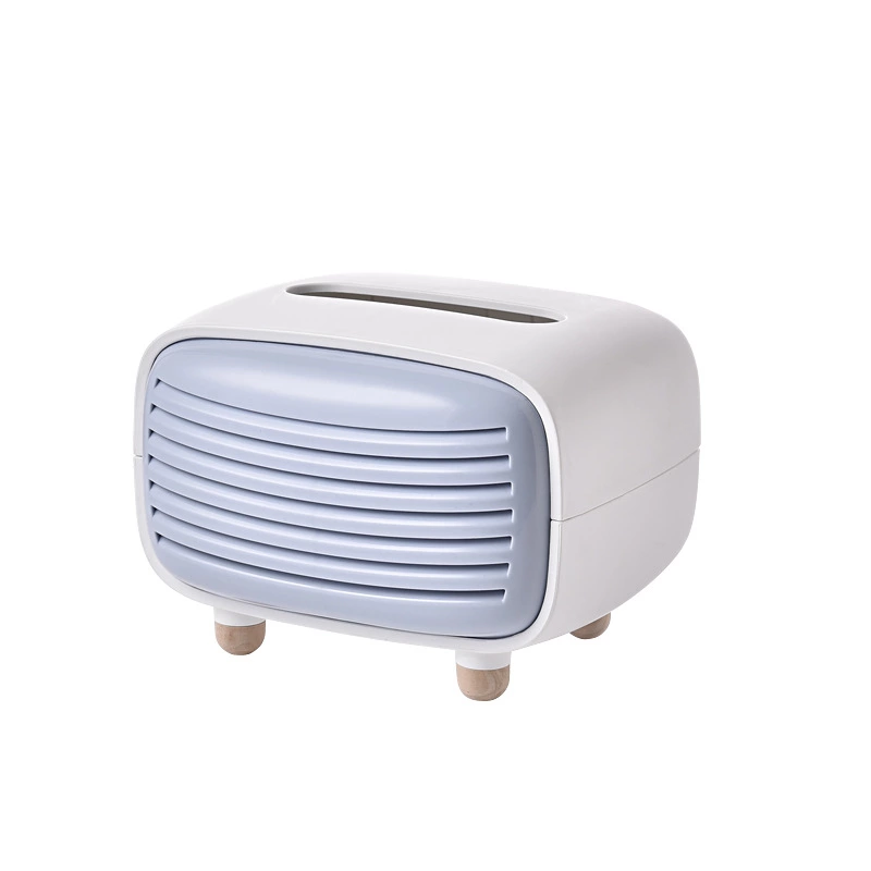 T Retro Tissue Box Creative Radio Tea Table Tissue Paper Tissue Storage Box Nordic Color Plastic Tray