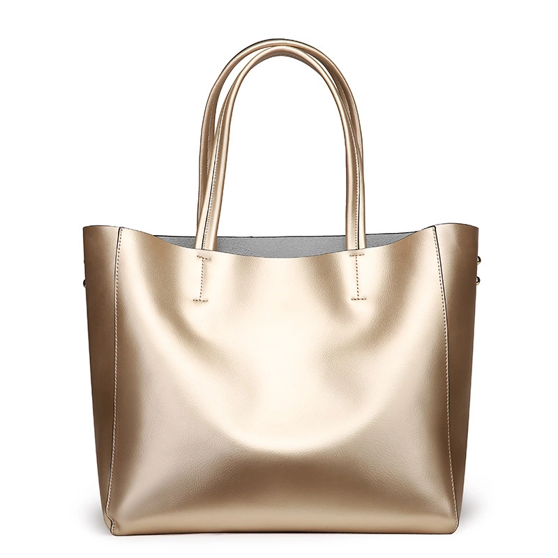 Women's bag new fashion leather handbags cowhide shoulder handbag large capacity ladies shopping
