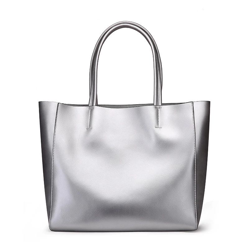 Women's bag new fashion leather handbags cowhide shoulder handbag large capacity ladies shopping