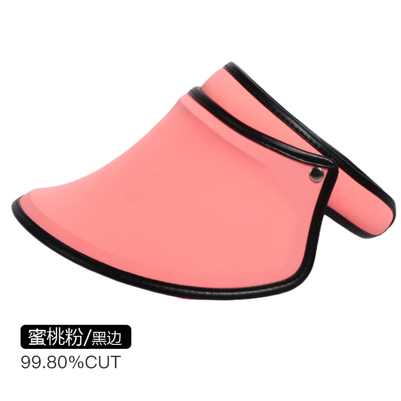 Uqqk anti-ultraviolet empty top hat outdoor shade sunscreen hat lady cover face sun hat Korean beach travel