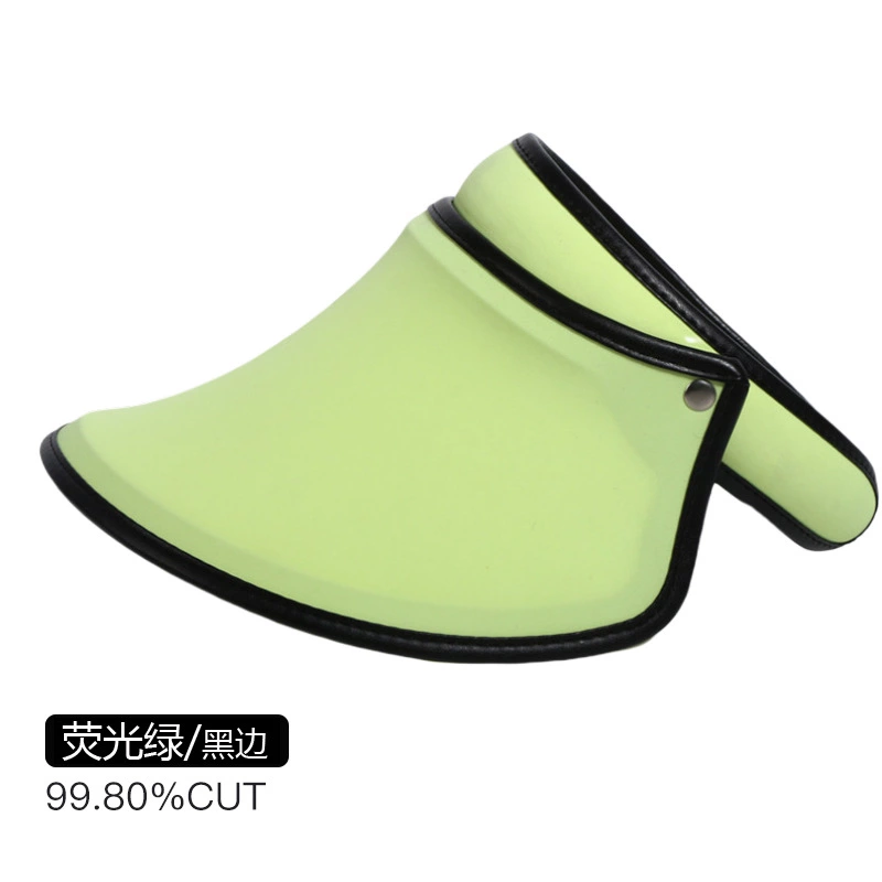 Uqqk anti-ultraviolet empty top hat outdoor shade sunscreen hat lady cover face sun hat Korean beach travel