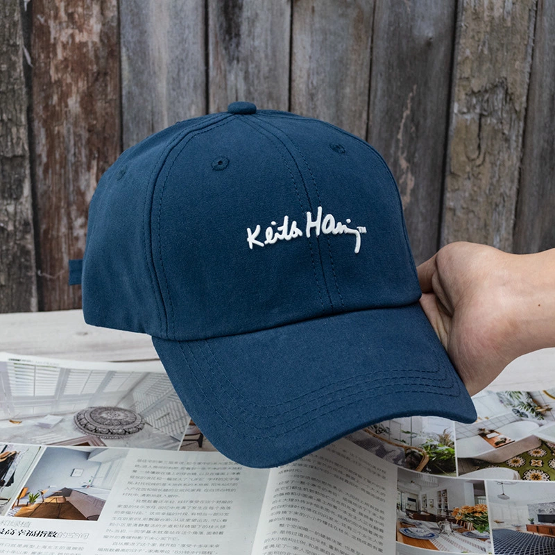 Hat female spring and summer leisure solid color curved eaves baseball cap male Korean version of the couple sun hat offset printed cap tide