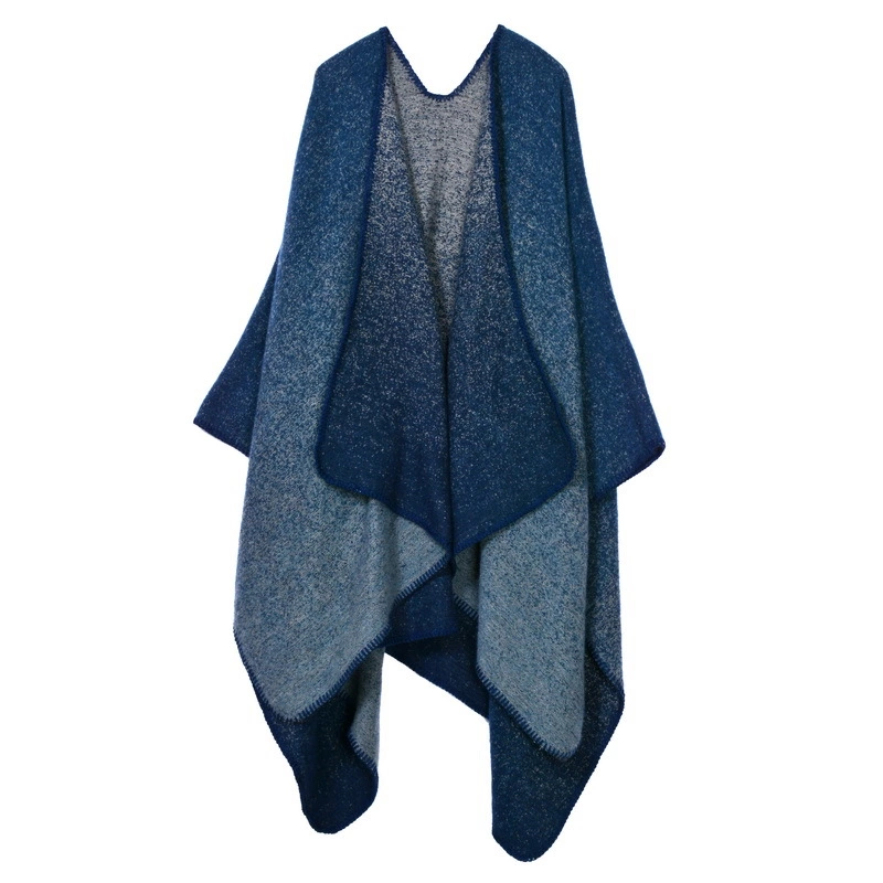 Hand-stitched thickening lengthened open long-selling cloak air conditioning warm decoration shawl scarf