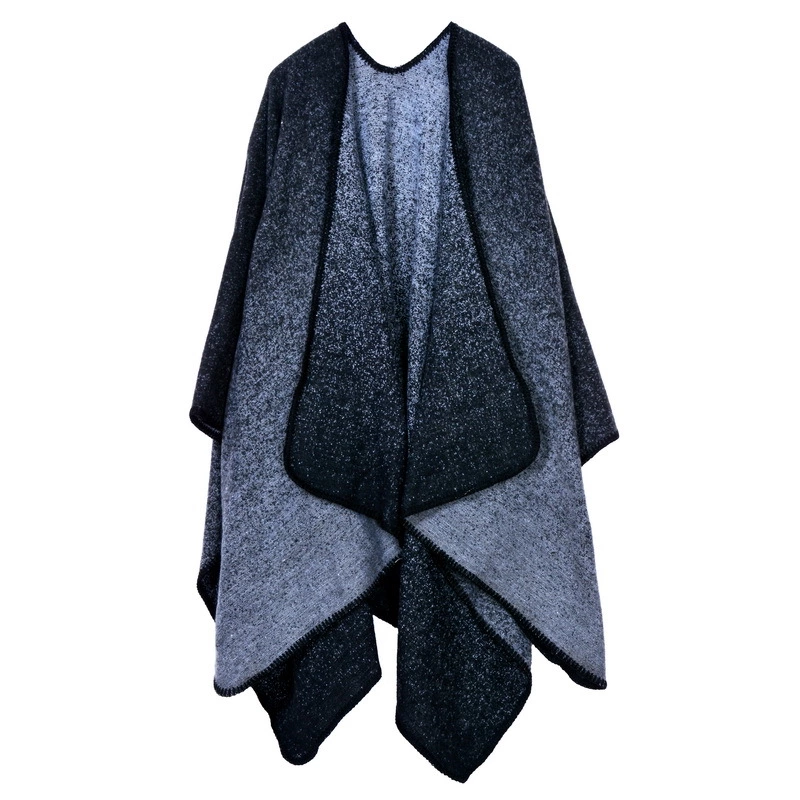 Hand-stitched thickening lengthened open long-selling cloak air conditioning warm decoration shawl scarf