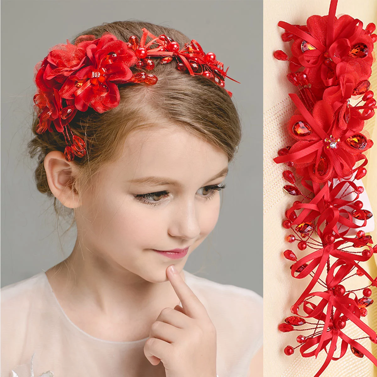 Children's dress small accessories children's accessories girls hair accessories Cinderella wreath performance accessories spring and summer