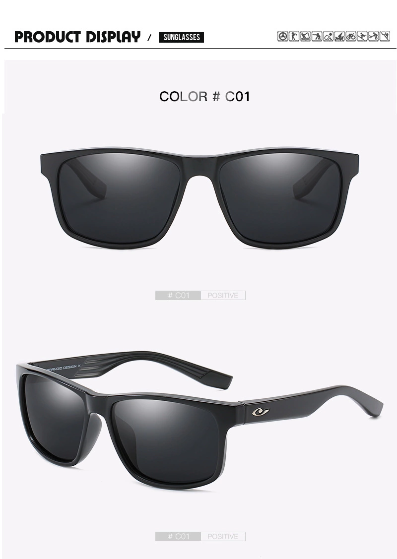 8019 sports cycling polarized sunglasses large frame outdoor windproof sunglasses men's goggles