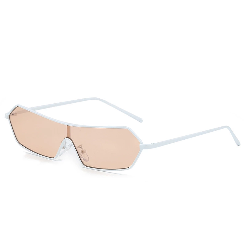 New fashion integrated sunglasses female trend personality colorful round face sunglasses S9007