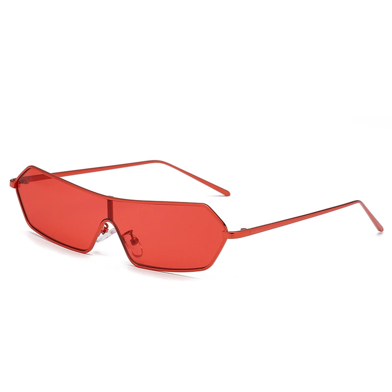 New fashion integrated sunglasses female trend personality colorful round face sunglasses S9007