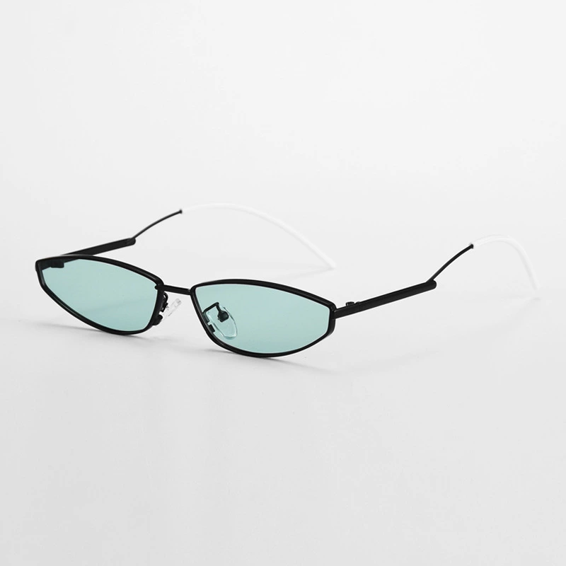 New candy-colored small-frame sunglasses men and women trendy street shot curved feet sunglasses personality sunglasses S9063