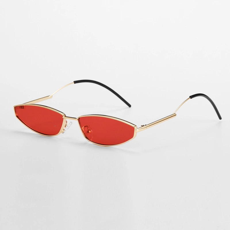 New candy-colored small-frame sunglasses men and women trendy street shot curved feet sunglasses personality sunglasses S9063