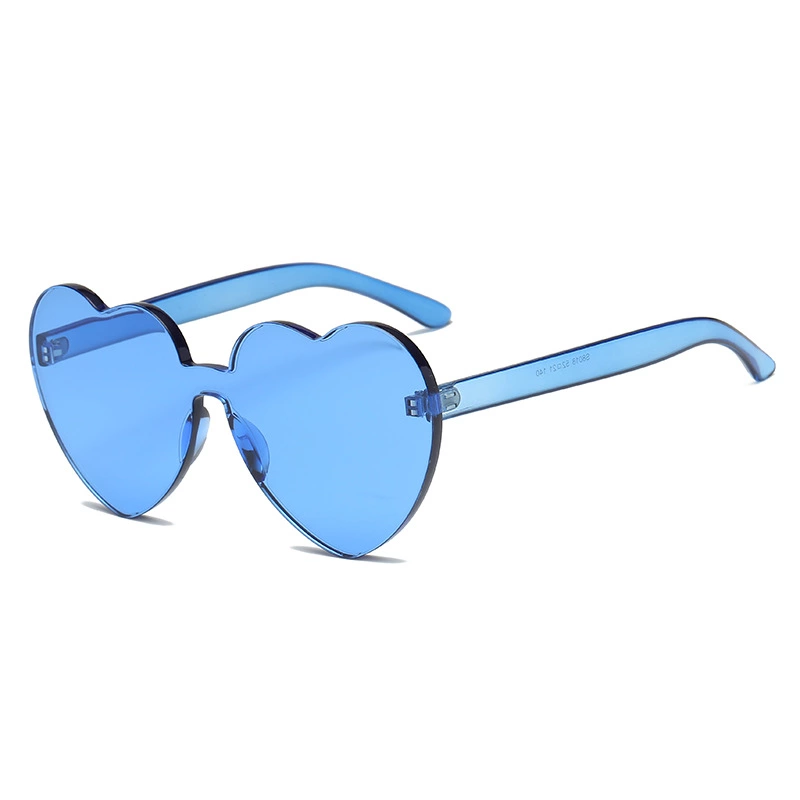 Fashion heart-shaped big frame sunglasses female trend candy color love sunglasses peach heart sunglasses S8018