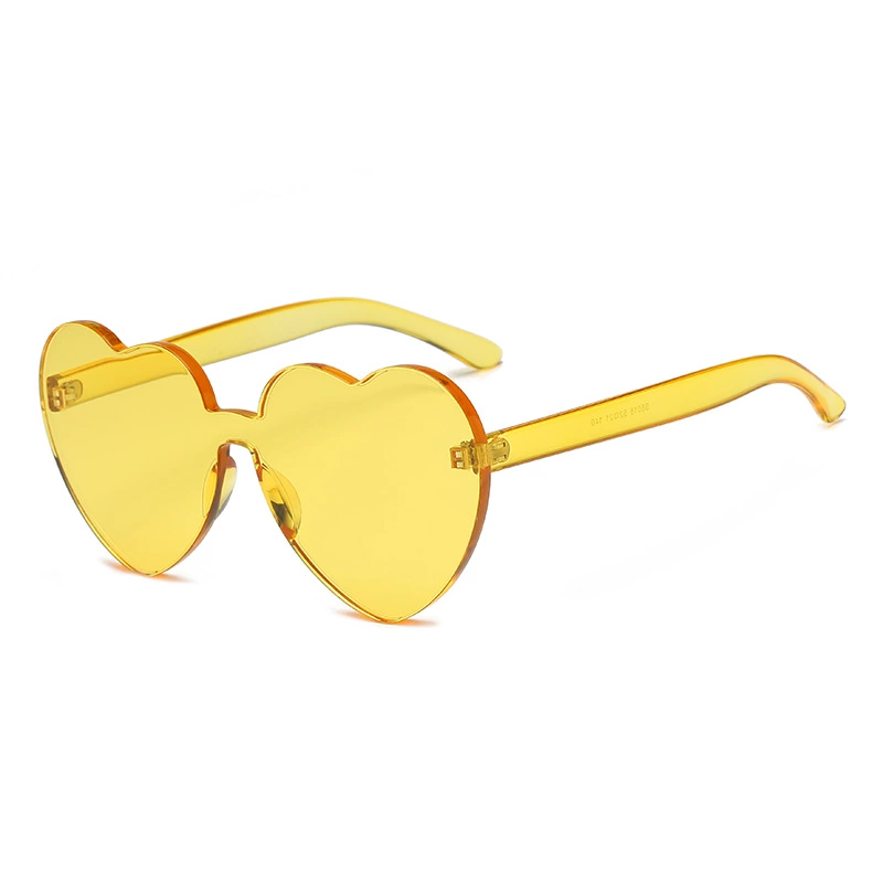 Fashion heart-shaped big frame sunglasses female trend candy color love sunglasses peach heart sunglasses S8018