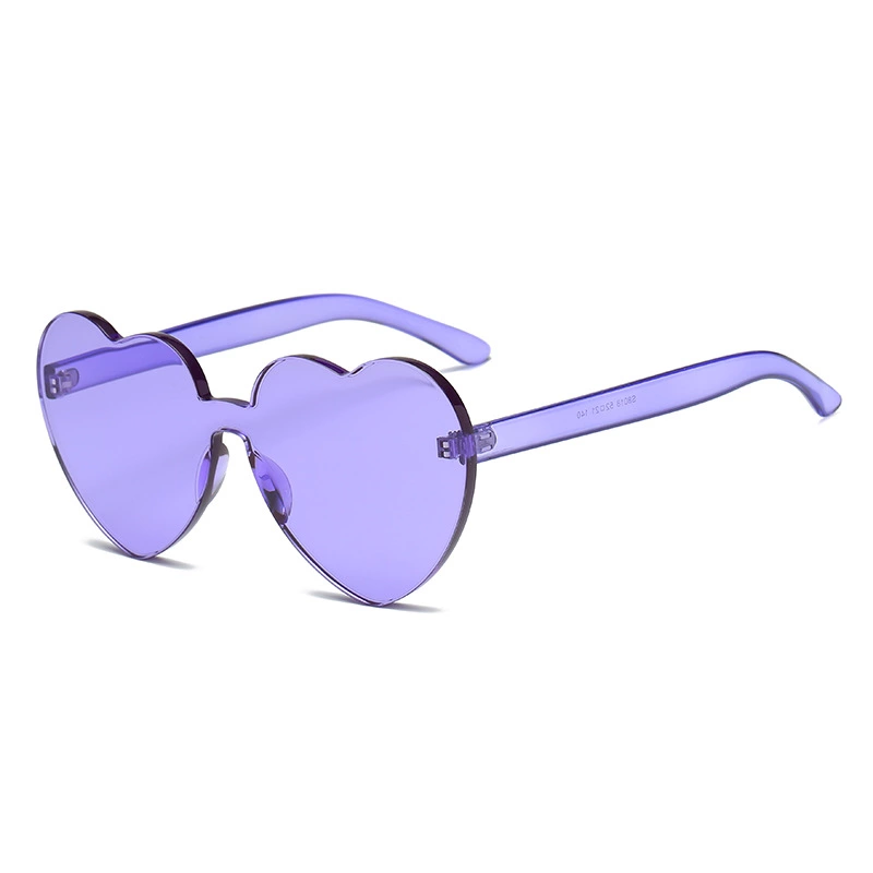 Fashion heart-shaped big frame sunglasses female trend candy color love sunglasses peach heart sunglasses S8018