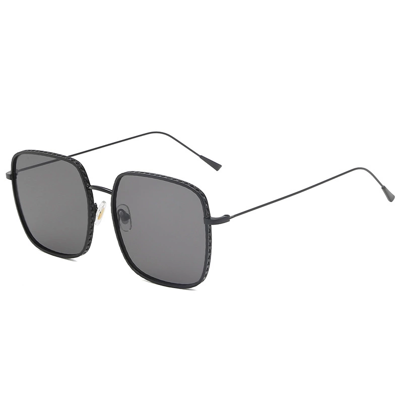 Fashion big frame ladies sunglasses trend gradient color street shot sunglasses metal pattern glasses male S08