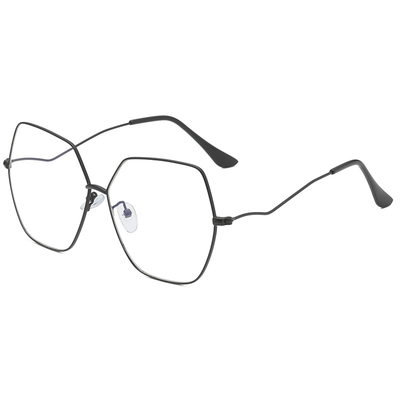 New fashion polygon oversized frame sunglasses men and women round face color film sunglasses simple wild glasses S9016
