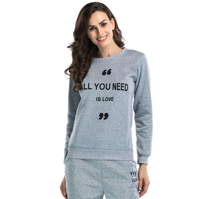 Autumn and winter new hooded sweater women's long-sleeved cat ears letter printed large size shirt