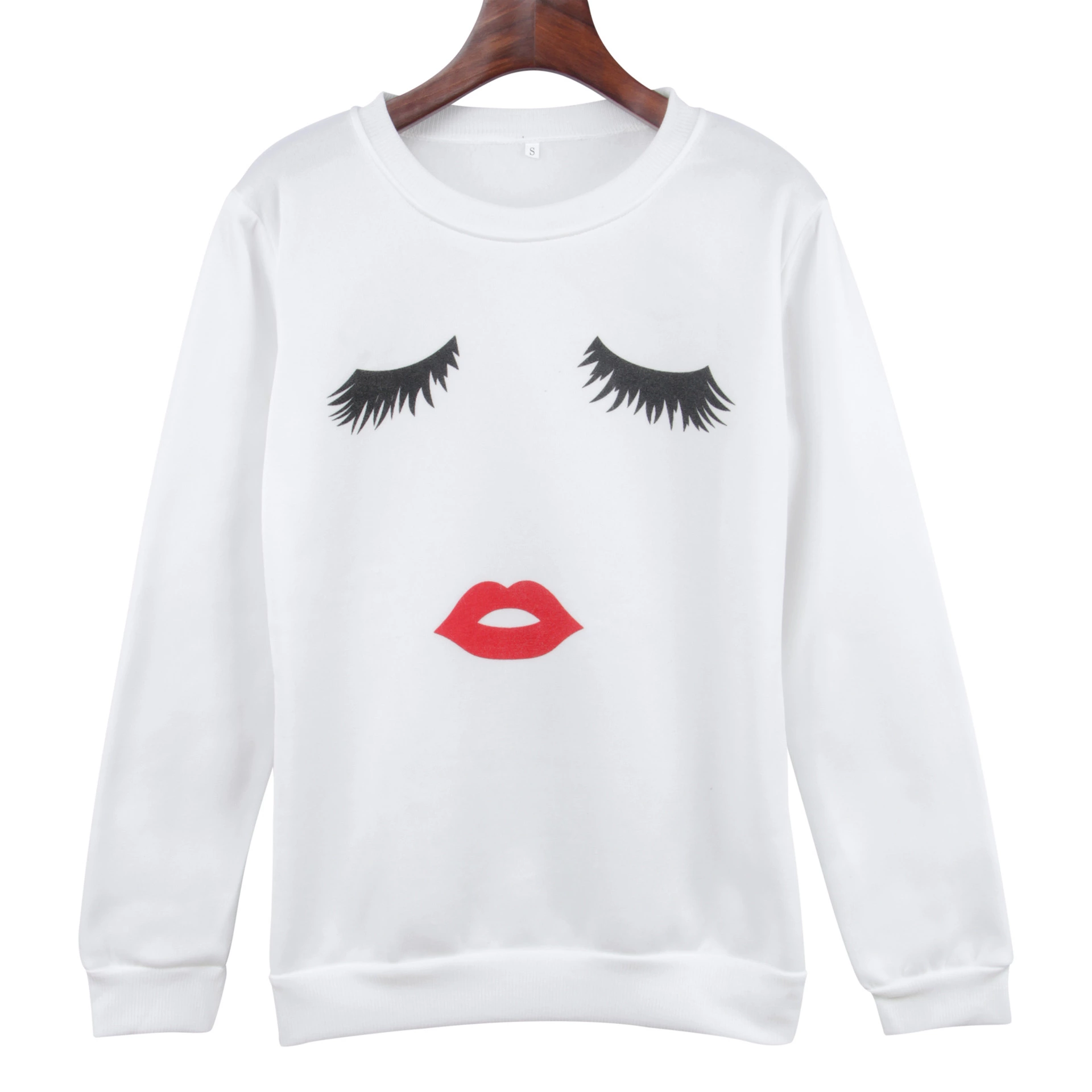 Autumn and winter new hooded sweater women's long-sleeved cat ears letter printed large size shirt
