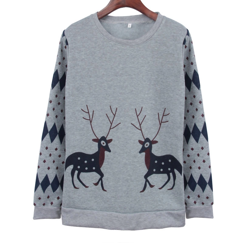 Autumn and winter new hooded sweater women's long-sleeved cat ears letter printed large size shirt