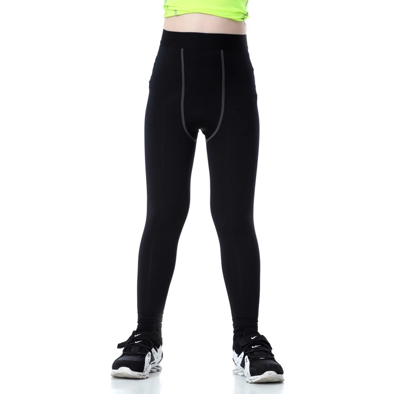 Children's clothing boys and girls tight PRO sports fitness training running long-sleeved clothes stretch quick-drying shorts trousers