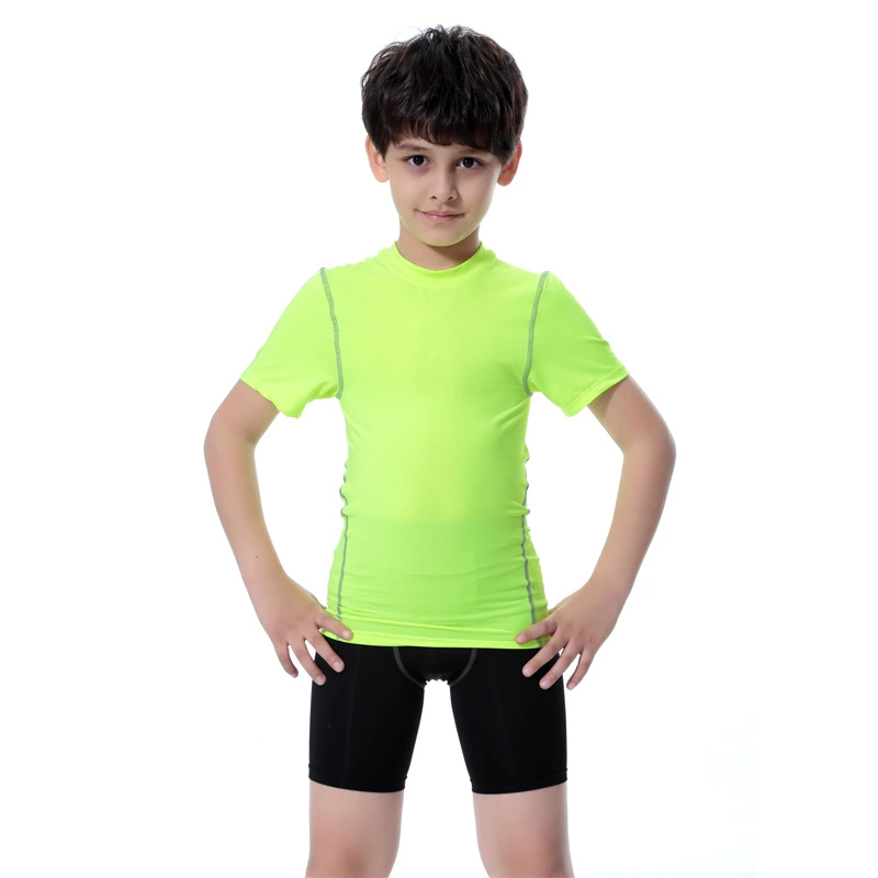 Children's clothing boys and girls tight PRO sports fitness training running long-sleeved clothes stretch quick-drying shorts trousers