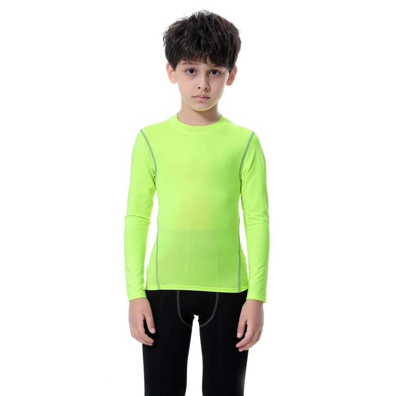 Children's clothing boys and girls tight PRO sports fitness training running long-sleeved clothes stretch quick-drying shorts trousers