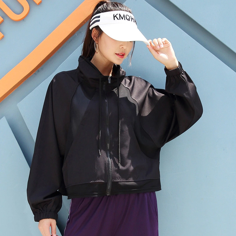 New mesh sportswear female long sleeve sports jacket yoga long sleeve version outdoor fitness