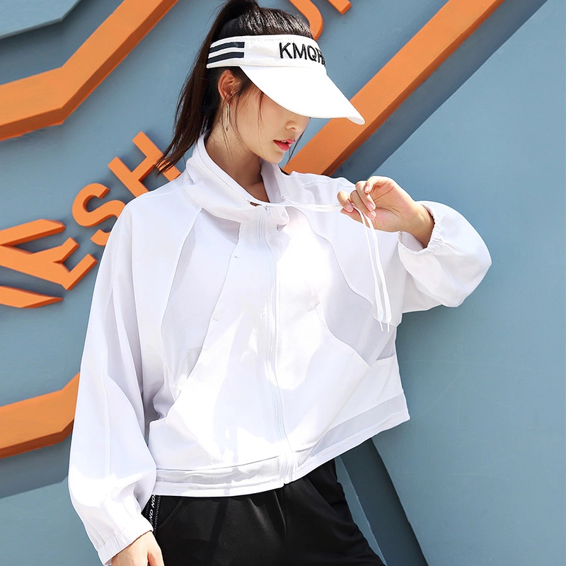 New mesh sportswear female long sleeve sports jacket yoga long sleeve version outdoor fitness