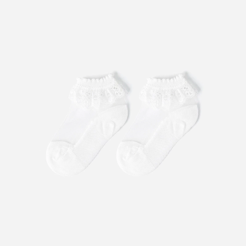 Summer new 3-8 year old girl princess thin section candy color cool thin transparent crystal children's socks 1 pair