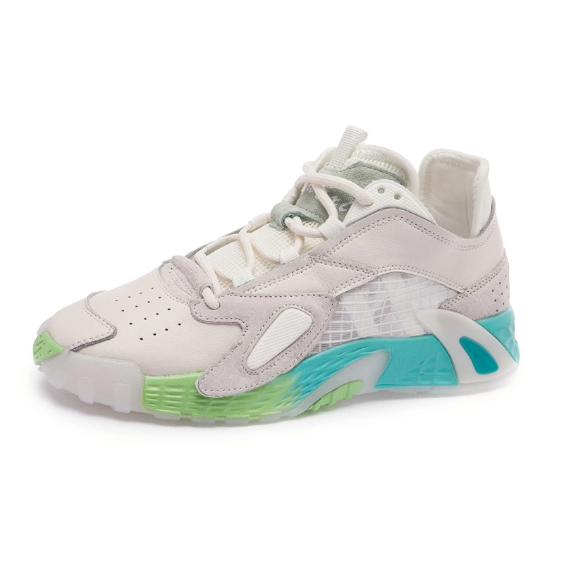 Summer new fashion leather mesh yarn color matching sports single shoes female real shot 34-40
