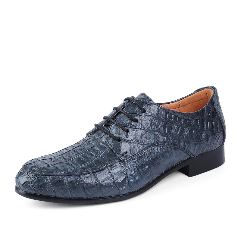 Business casual leather shoes leather pointed crocodile pattern leather shoes large size men's shoes 36-49 50 yards