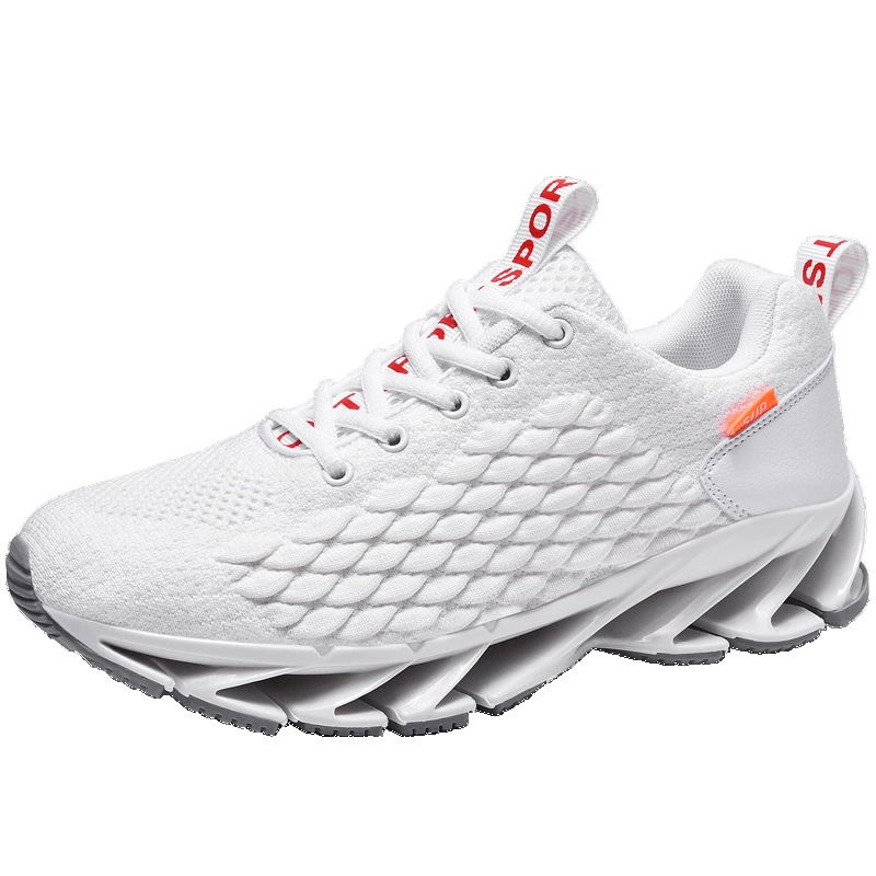 Oversized men's shoes flying woven sports shoes tide shoes men's fish scale casual shoes